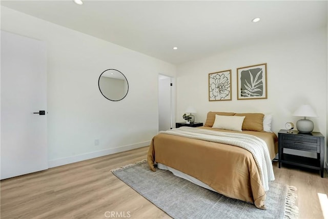 2380 Westcott Ave, Monterey Park, CA 91754 - bedroom featuring light wood-style flooring, recessed lighting, and baseboards