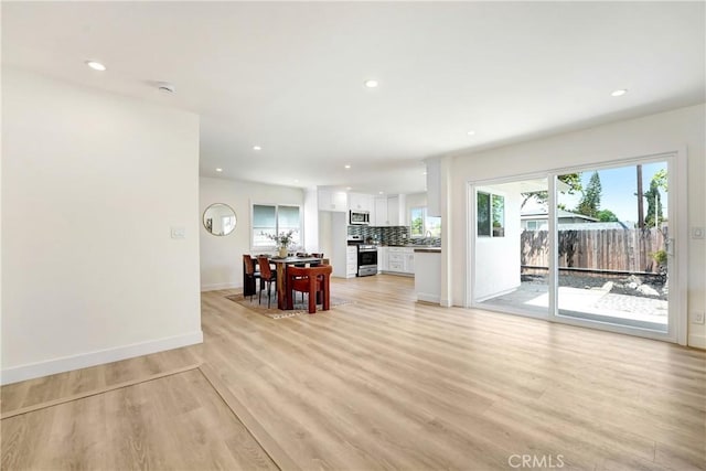 2380 Westcott Ave, Monterey Park, CA 91754 - living room featuring light wood-style floors, recessed lighting, and baseboards