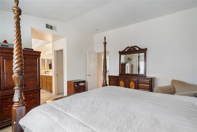 31332 Gatehouse Ct, Murrieta, CA 92563 - bedroom with vaulted ceiling and connected bathroom