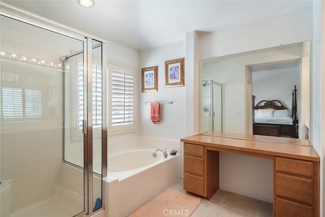 31332 Gatehouse Ct, Murrieta, CA 92563 - full bathroom featuring ensuite bath, a shower stall, and a bath