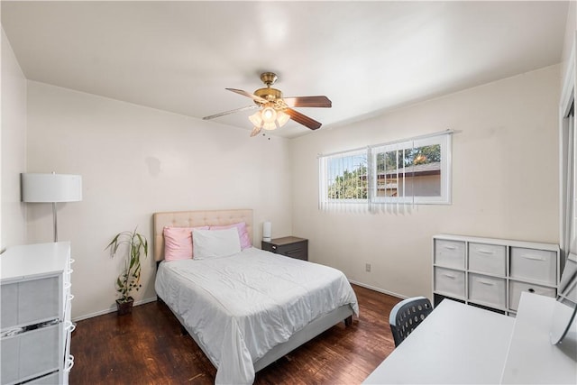 44246 Foxton Ave, Lancaster, CA 93535 - bedroom featuring wood finished floors, baseboards, and a ceiling fan