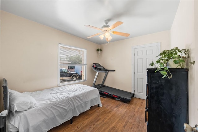 44246 Foxton Ave, Lancaster, CA 93535 - bedroom with wood finished floors and ceiling fan