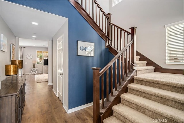 37436 Umbrella, Palmdale, CA 93551 - stairs with wood finished floors, recessed lighting, and baseboards