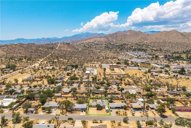 7608 Shawnee Trl, Yucca Valley, CA 92284 - bird's eye view of a mountainous background