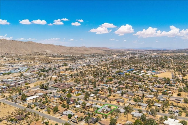 7608 Shawnee Trl, Yucca Valley, CA 92284 - aerial view of residential area featuring mountains
