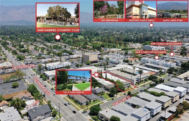 121 E Live Oak St, San Gabriel, CA 91776 - bird's eye view of mountains