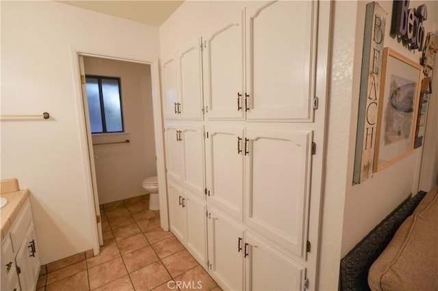5030 Cardiff Ln, Atwater, CA 95301 - bathroom with vanity and tile patterned flooring
