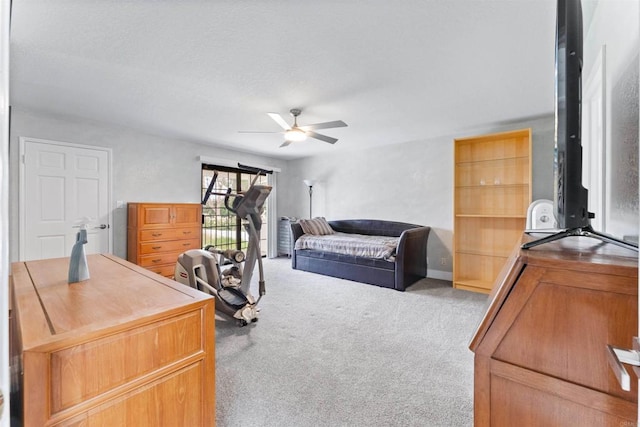 19 Gateview Dr, Fallbrook, CA 92028 - carpeted bedroom with ceiling fan