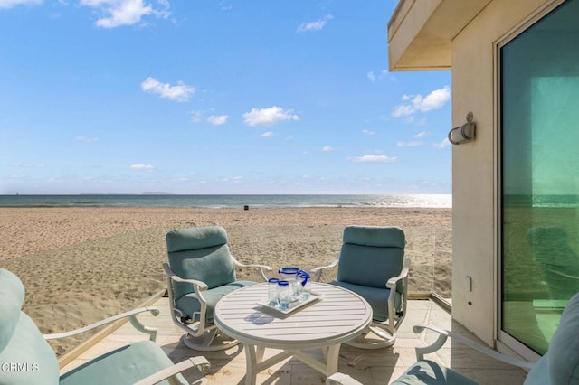 1135 Capri Way, Oxnard, CA 93035 - view of patio with view of water and beach