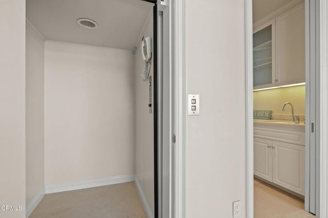 1135 Capri Way, Oxnard, CA 93035 - hall with elevator and crown molding