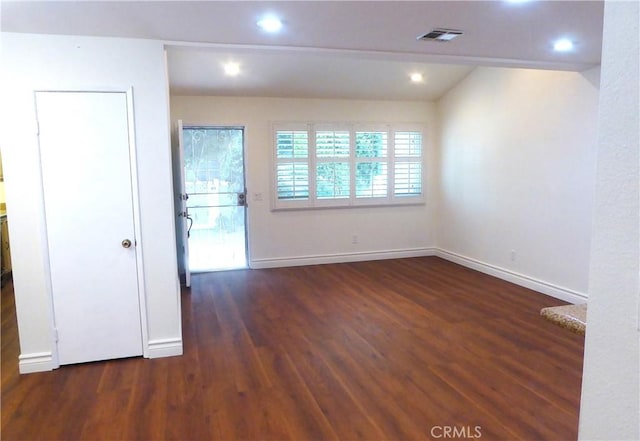 900 W Sierra Madre Ave Unit 184, Azusa, CA 91702 - unfurnished room with wood finished floors, baseboards, and recessed lighting