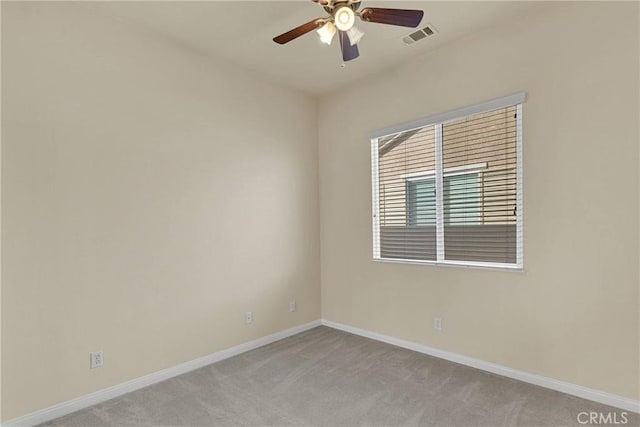 10479 Bridge Haven Rd, Apple Valley, CA 92308 - carpeted empty room featuring a ceiling fan and baseboards