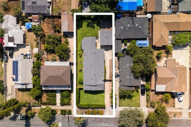 1241 Bresee Ave, Pasadena, CA 91104 - aerial perspective of suburban area with property boundaries highlighted
