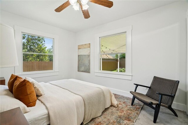 1241 Bresee Ave, Pasadena, CA 91104 - bedroom with carpet floors and ceiling fan