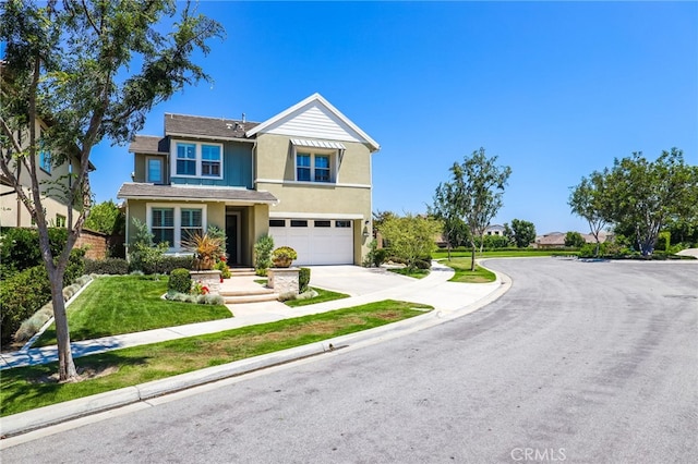24 Granja Ct, Rancho Mission Viejo, CA 92694 - traditional home with stucco siding, a garage, concrete driveway, and a front yard