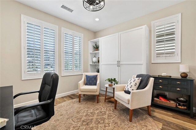 24 Granja Ct, Rancho Mission Viejo, CA 92694 - office area with wood finished floors and recessed lighting