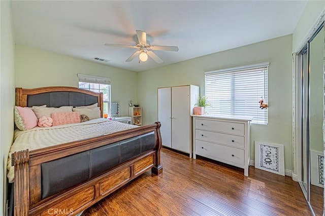 25238 Gloriso Ln, Stevenson Ranch, CA 91381 - bedroom with wood finished floors and a ceiling fan