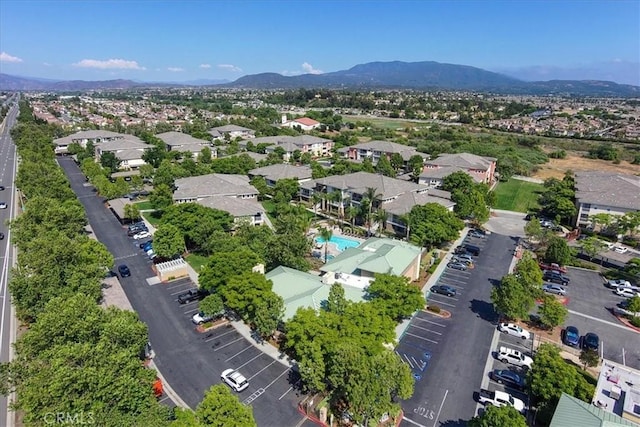 31241 Taylor Ln, Temecula, CA 92592 - aerial view of residential area with a mountainous background and a pool area