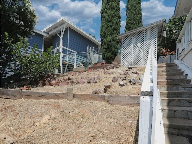 11579 Widgeon Way, Clearlake Oaks, CA 95423 - view of side of home featuring stairs