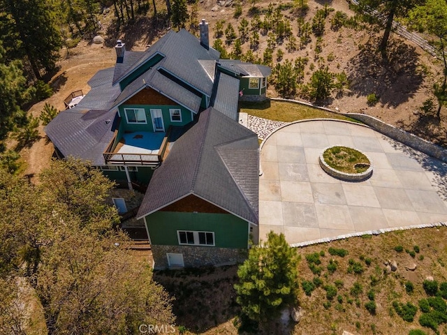 32557 Pine Cone Ct Unit A & B, Running Springs, CA 92382 - view from above of property