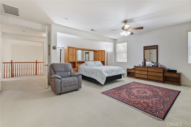 12830 Wildflower Ln, Riverside, CA 92503 - carpeted bedroom featuring a ceiling fan