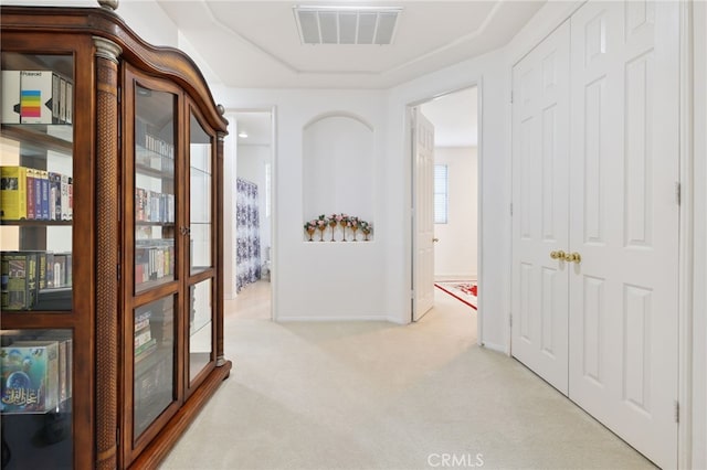 12830 Wildflower Ln, Riverside, CA 92503 - hallway featuring carpet floors and baseboards