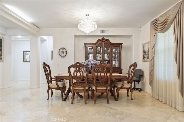 12830 Wildflower Ln, Riverside, CA 92503 - dining space featuring a chandelier