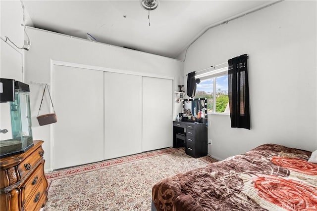1149 Cochise Ct, Vista, CA 92084 - bedroom with vaulted ceiling and a closet