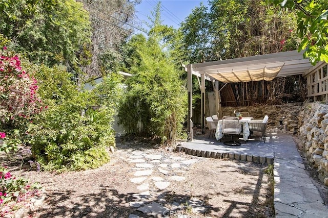 2376 Lake View Ave, Los Angeles, CA 90039 - view of yard featuring a patio area and outdoor dining area