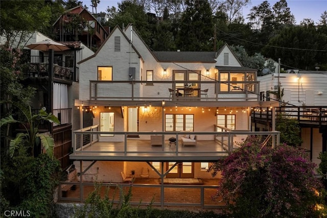 2376 Lake View Ave, Los Angeles, CA 90039 - rear view of property with a balcony and stucco siding