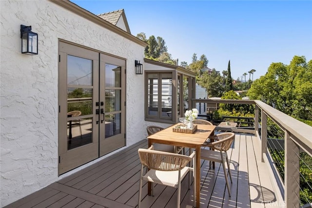 2376 Lake View Ave, Los Angeles, CA 90039 - wooden terrace with french doors