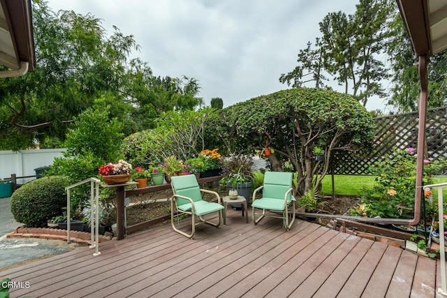 2238 Garfias Dr, Pasadena, CA 91104 - view of wooden deck