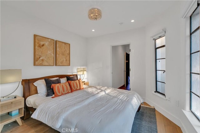 1812 Linda Vista Ave, Pasadena, CA 91103 - bedroom featuring wood finished floors, recessed lighting, and baseboards