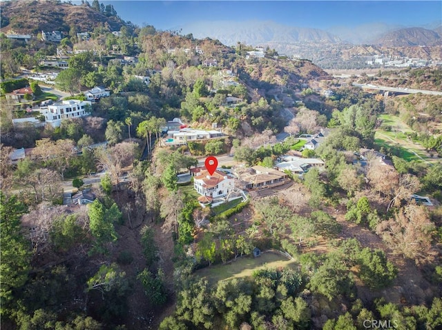 1812 Linda Vista Ave, Pasadena, CA 91103 - aerial view of property's location with mountains