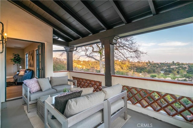 1812 Linda Vista Ave, Pasadena, CA 91103 - view of patio / terrace with an outdoor hangout area