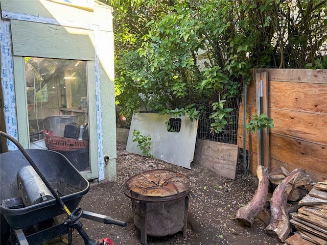 216 College Ave, Weed, CA 96094 - view of patio / terrace featuring an outdoor fire pit