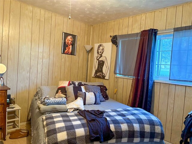 216 College Ave, Weed, CA 96094 - bedroom with wooden walls