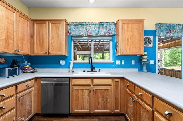 4930 Contentment Ln, Forest Ranch, CA 95942 - kitchen featuring dishwasher, a sink, light countertops, and stainless steel microwave