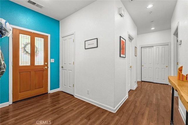4930 Contentment Ln, Forest Ranch, CA 95942 - entrance foyer featuring wood finished floors, baseboards, and recessed lighting