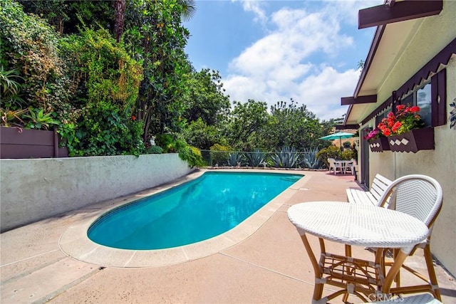 3935 Oakfield Dr, Sherman Oaks, CA 91423 - view of pool featuring a patio and a fenced backyard