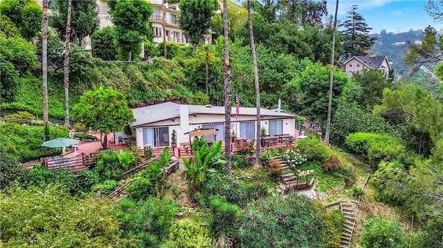 3935 Oakfield Dr, Sherman Oaks, CA 91423 - rear view of property featuring stairs