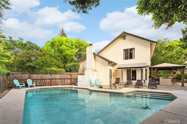 13 Noyo Ct, Chico, CA 95973 - view of pool with a gazebo and a patio area