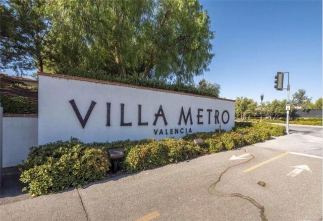 21836 Moveo Dr, Saugus, CA 91350 - community / neighborhood sign featuring uncovered parking