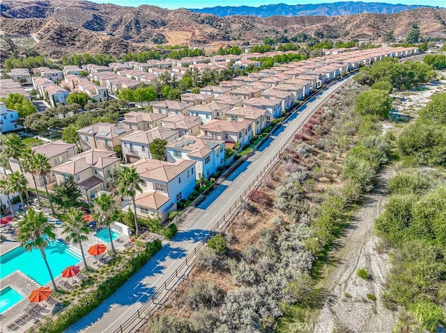 21836 Moveo Dr, Saugus, CA 91350 - aerial view of residential area with a mountain backdrop