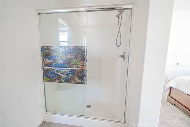 21836 Moveo Dr, Saugus, CA 91350 - bathroom with a shower stall and connected bathroom