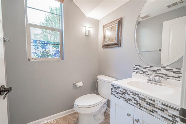 21836 Moveo Dr, Saugus, CA 91350 - bathroom featuring vanity and decorative backsplash