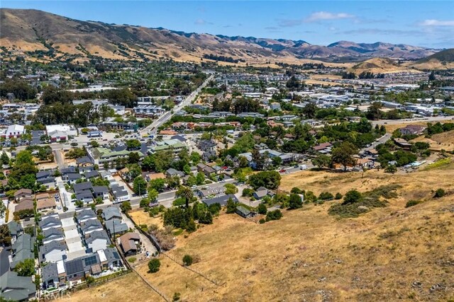 3143 Rockview Pl, San Luis Obispo, CA 93401 - aerial overview of property's location with a mountainous background and nearby suburban area