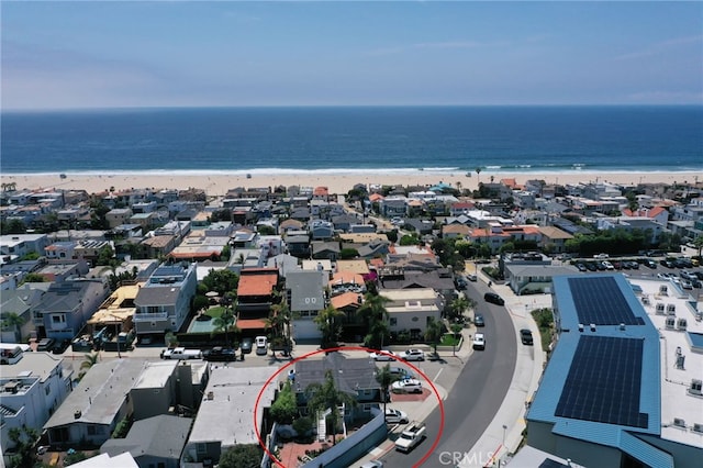 2468 Silverstrand Ave, Hermosa Beach, CA 90254 - drone / aerial view of waterfront with a beach