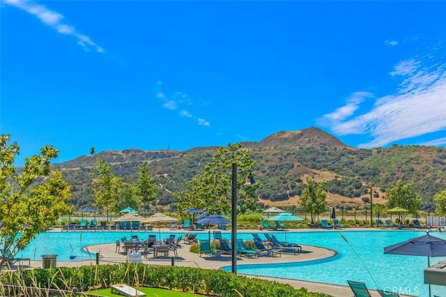78 Patria, Rancho Mission Viejo, CA 92694 - community pool with a mountain view and a patio