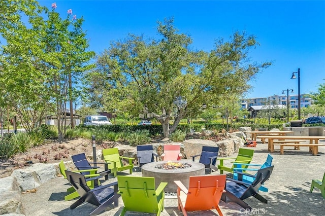 78 Patria, Rancho Mission Viejo, CA 92694 - view of patio with a fire pit